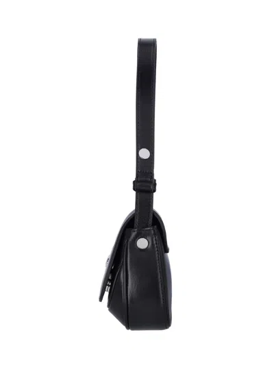 Diesel Black Butterfly-shaped Clutch With Logo