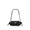 Diesel Black Calf Leather Bos Taurus Shoulder Bag In Black