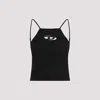 Diesel Black Stretch Polyester Blend T-wilight Top In Black