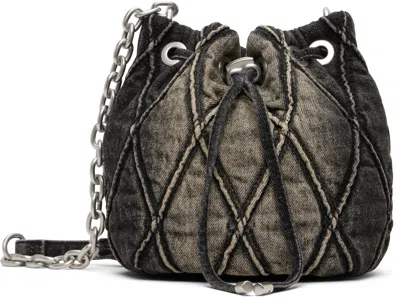 Diesel Black Charm-d Bucket S Bag