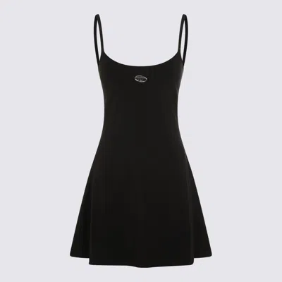 Diesel Oval D Mini Dress In Black