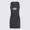 Diesel De-ferriz Logo Mini Dress In Black