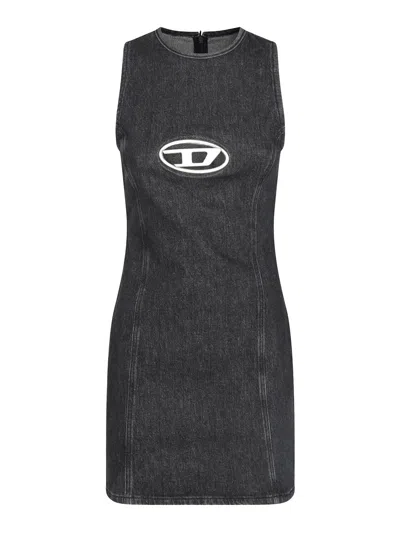 DIESEL VESTIDO CORTO - NEGRO