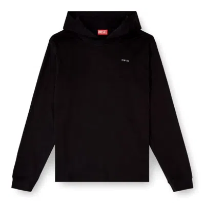 DIESEL DIESEL BLACK COTTON ELASTANE SWEATER