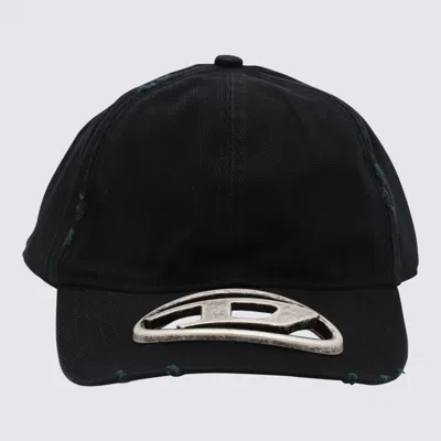 DIESEL DIESEL BLACK COTTON HAT
