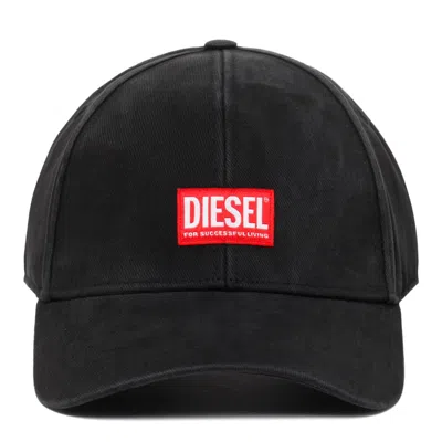 Diesel Black Cotton Hats