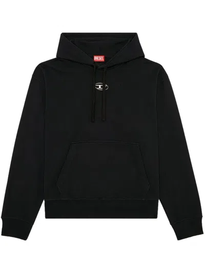 Diesel Sweatshirt With Logo And Hood In Black