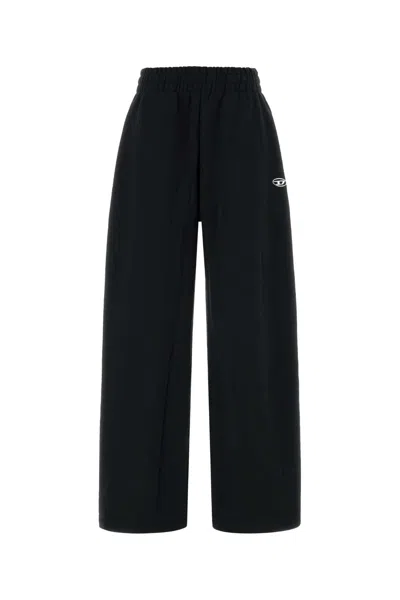 Diesel Black Cotton Joggers