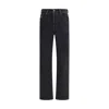 Diesel Black Cotton Relaxed Fit Jeans In Multi