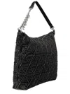 Diesel Black Cotton Shoulder Bag In Black
