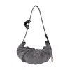 Diesel Black Cotton Shoulder Bag In Gray