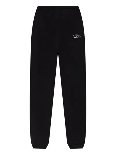 Diesel Black Cotton Sweatpants With Logo