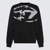 Diesel Fleece Sweatshirt With F In Black