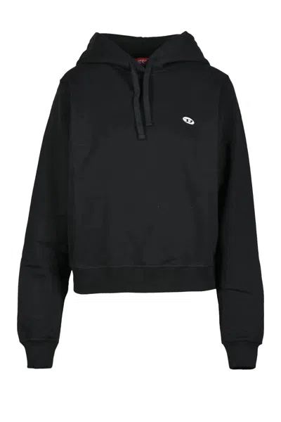 Diesel Black Cotton Sweatshirt