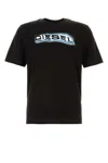 Diesel Black Cotton T-adjust-r4t T-shirt