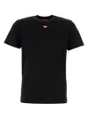 Diesel T-just-microdiv Logo-embroidered Cotton T-shirt In 9xx