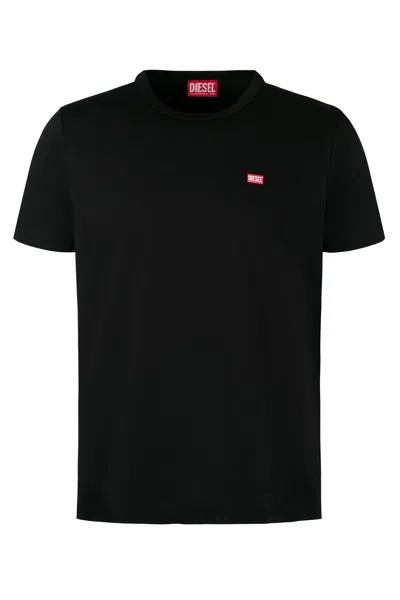 Diesel Black Cotton T-miegor-k77 T-shirt