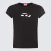 Diesel Black Cotton T-shirt In Black