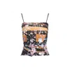 Diesel Deep Black Cotton Top In Black