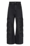 Diesel Woman Jeans Black Size 28w-32l Cotton In Black