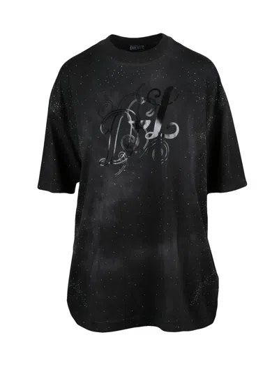 Diesel Black Cotton T-shirt