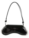 Diesel Play-crossbody Bag In Glossy Pu In Black