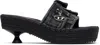 Diesel Black D-ibiza 40 Pck Heeled Sandals In T8013