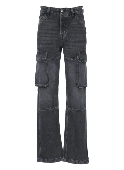 Diesel Black D-pot Cargo Jeans