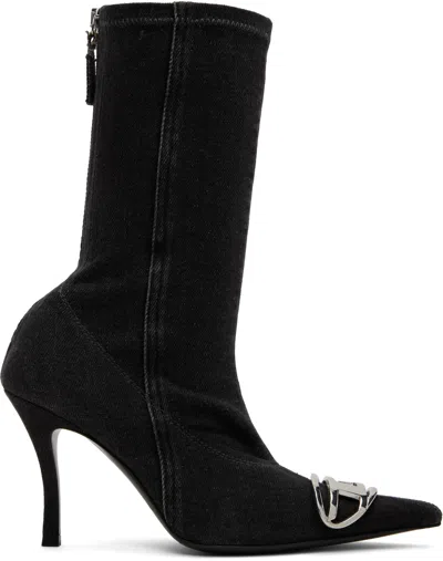 Diesel Black D-venus Ab D Boots In T8013