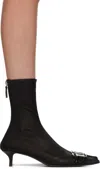 Diesel Denim Ankle Boots With Frontal Oval-d Logo In T8013
