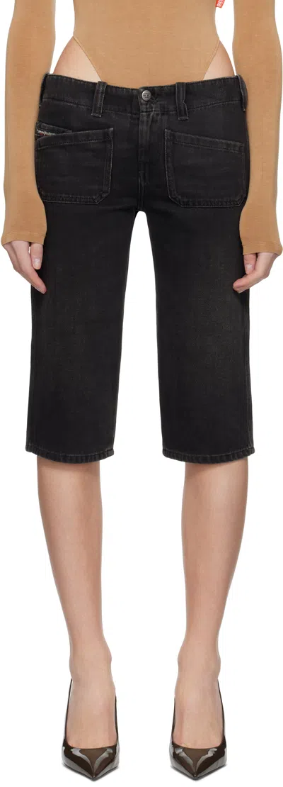 Diesel Black De-keate Denim Shorts