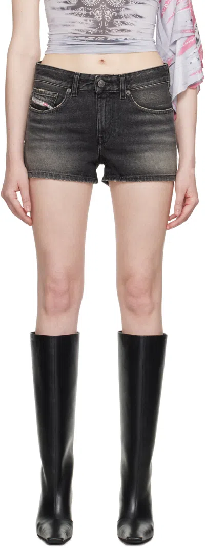 DIESEL BLACK DE-YUBA DENIM SHORTS