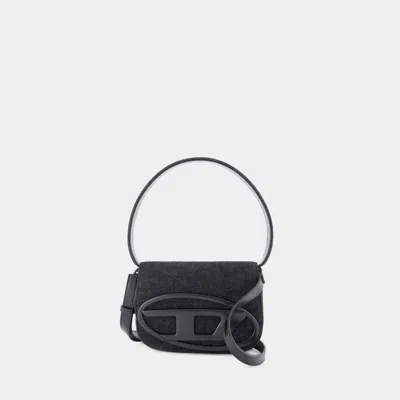 Diesel Black Denim 1dr Shoulder Bag
