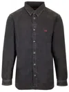 Diesel Black Denim Shirt Casual Black