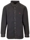 Diesel Black Denim Shirt Casual Black