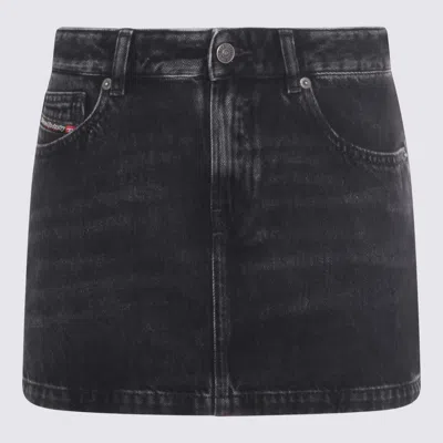 Diesel Black Denim Skirt