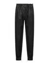 Diesel Black Distressed Eco-leather P-hoenix Trousers In Black