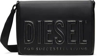 Diesel Black Dsl 3d S X Messenger Bag In Ha578