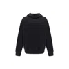 Diesel Black Elastane Sweatshirt In Black