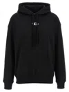 Diesel Hooded Knitwear With Drawstring And Ribbed Cuffs In Black