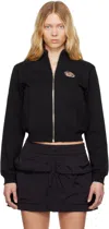 Diesel Black Cotton Zip Up Sweatshirt In 9xx