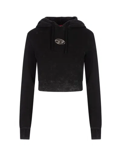 Diesel Black F-slimmy-hood-p5 Sweatshirt