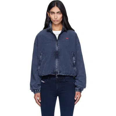 Diesel Black Faded Bomber Jacket