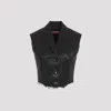 Diesel G-baryt Wool Blend Buttoned Vest In Black