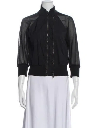 Pre-owned Diesel Black Gold Bomber Jacket In Black