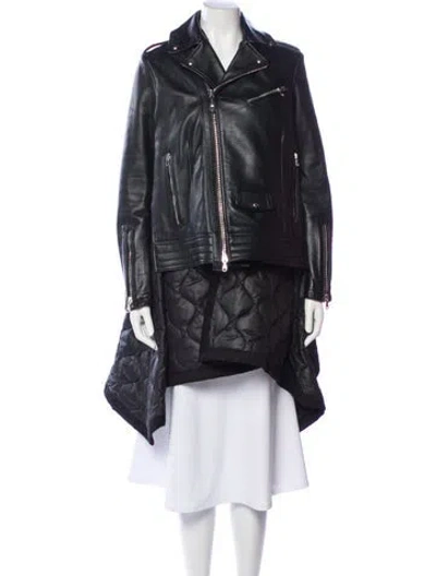 Pre-owned Diesel Black Gold Leather Coat In Black