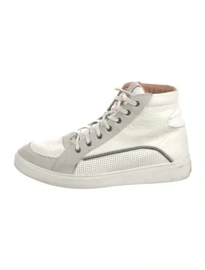 Pre-owned Diesel Black Gold Leather Colorblock Pattern Sneakers In White
