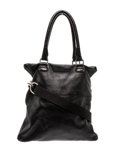 Pre-owned Diesel Black Gold Leather Top Handle Bag In Black