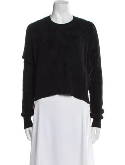 Pre-owned Diesel Black Gold Merino Wool Crew Neck Sweater In Black