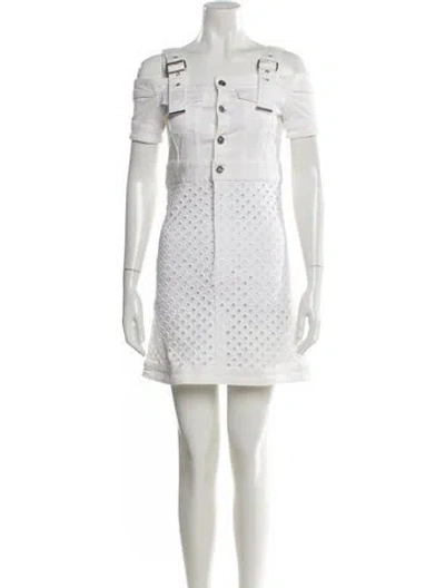 Pre-owned Diesel Black Gold Square Neckline Mini Dress In Multi